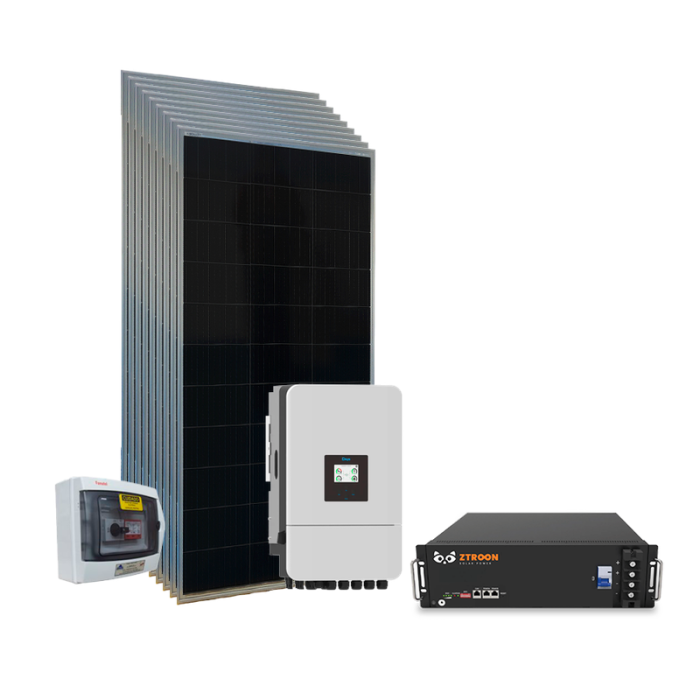 Kit Energia Solar On Grid Híbrido - 5,58kWp 4,8kWh Lítio 48V (27485)