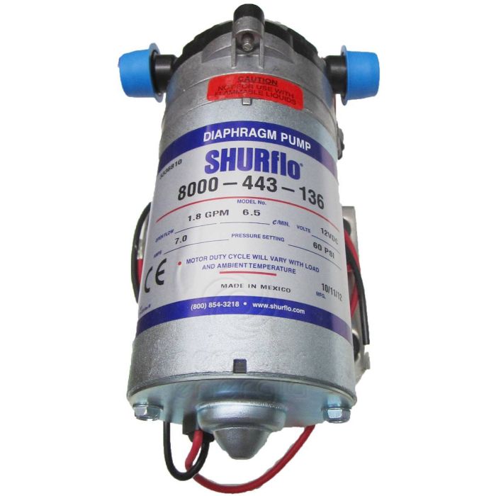 Bomba Solar 12V Shurflo 8000 - até 42m ou 2.940 L/dia
