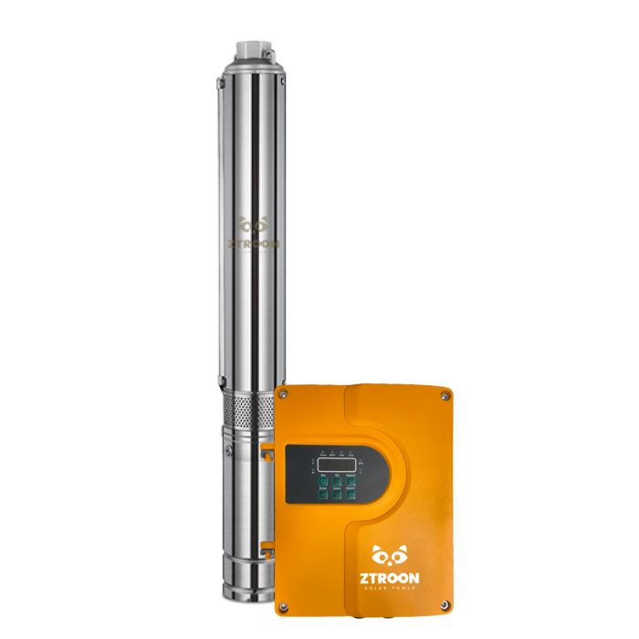 Bomba Solar Híbrida ZTROON 4" - 100m ou 57.5m³/dia | 4ZTLR11.5-100-200-1500-A/D