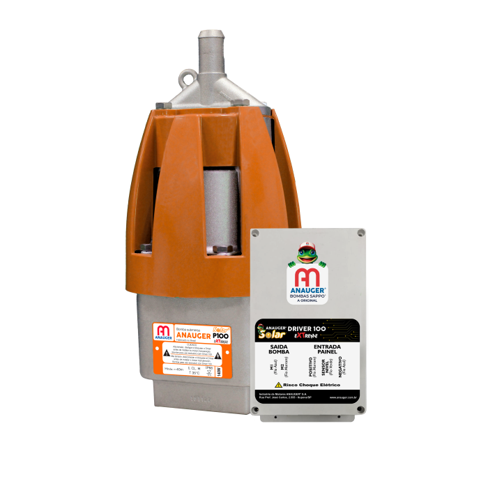 Bomba Solar Anauger P100 - até 40m ou 8.600 L/dia